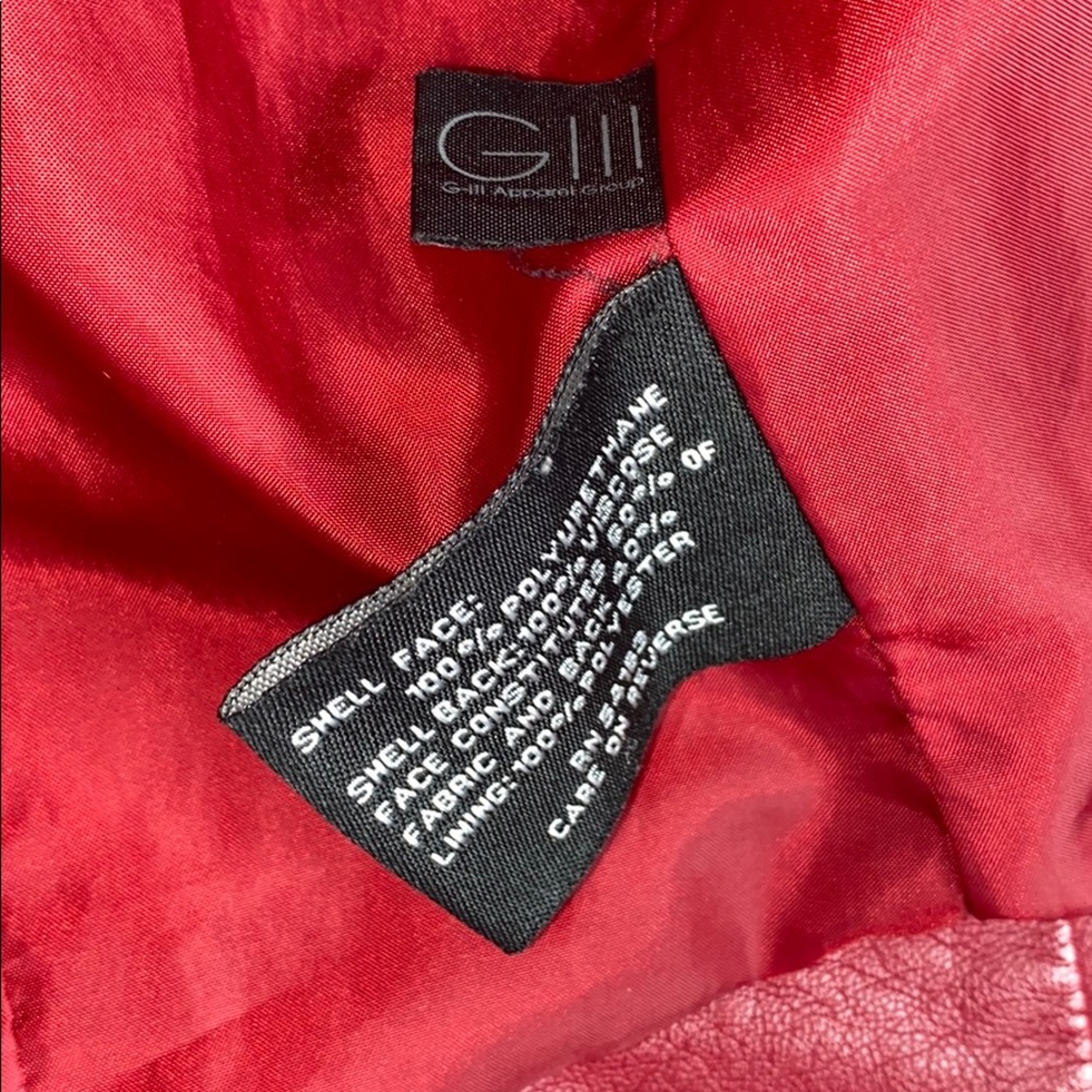 Red leather jacket - Picture 6 of 10